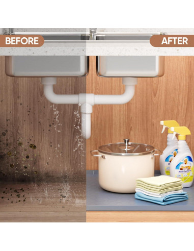 Alfombrilla Bajo Fregadero BALEINE 55.88x71.12cm Silicona Azul