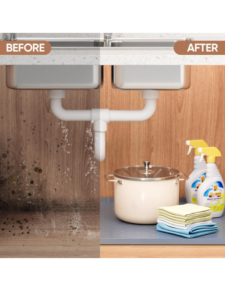 Alfombrilla Bajo Fregadero BALEINE 55.88x71.12cm Silicona Azul