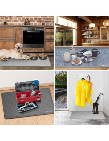 Alfombrilla Bajo Fregadero BALEINE 55.88x71.12cm Silicona Azul