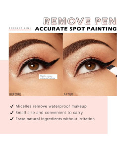 2 Pcs Bolígrafos Removedores de Maquillaje Reutilizables 2