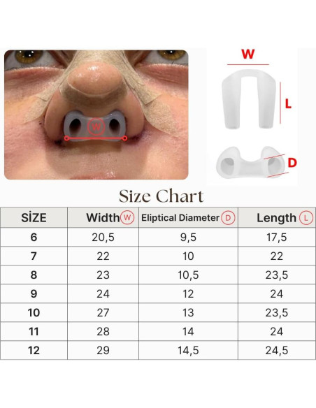 Retenedor de Nostril Footline para Recuperación de Rinoplastia 6