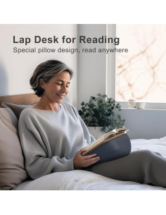 Soporte de Libro Ergonov Almohada Lectura 30x22.86 cm Gris 2