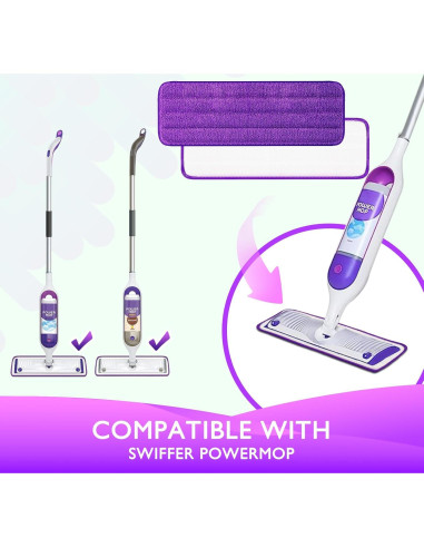 Paños Reutilizables para Mopa Eléctrica Swiffer - 2 Paquete