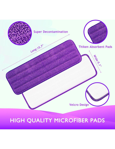 Paños Reutilizables para Mopa Eléctrica Swiffer - 2 Paquete