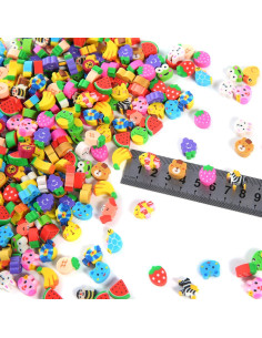 300 Gomas de Borrar Mini TDOCK Surtido Animales y Frutas 2
