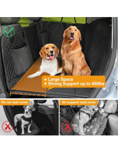 Extensor de Asiento Trasero para Perros HONEST OUTFITTERS X-Large Negro 2