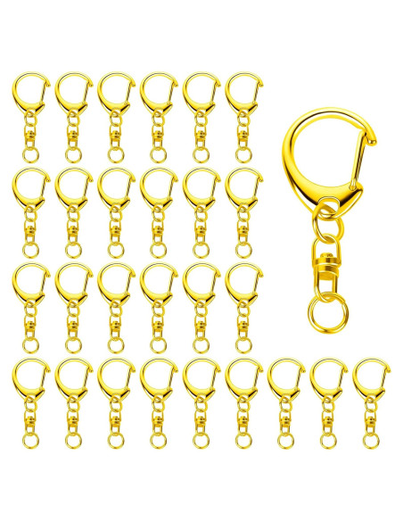 Cierre de Langosta Roctee 50 Piezas Dorado para Llaveros