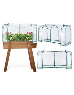 Cubierta de Invernadero Portátil GlikCeil 119.4x53.3x61 cm - 2 Pcs