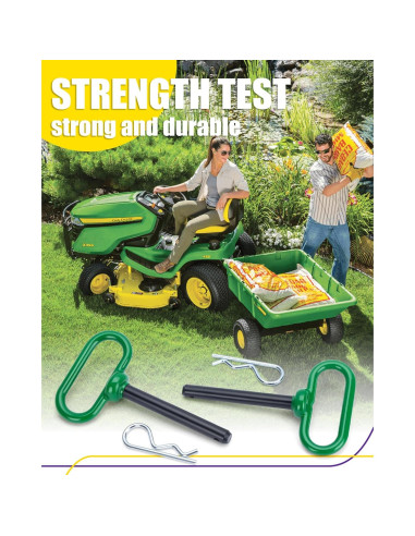 Pin de Enganche de Remolque HOWBOW 1/2" con Mango Verde