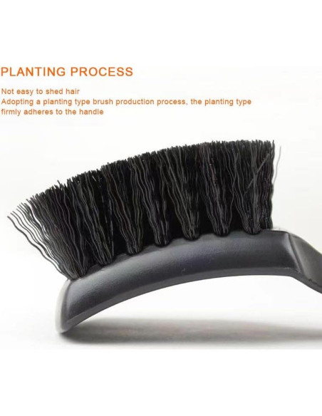 Cepillo de Limpieza para Neumáticos y Alfombras Genérico HS - 2 Piezas