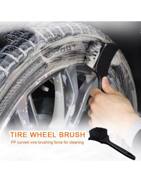 Cepillo de Limpieza para Neumáticos y Alfombras Genérico HS - 2 Piezas