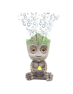 Decoración Acuario Ulifery Baby Groot con Burbujeador