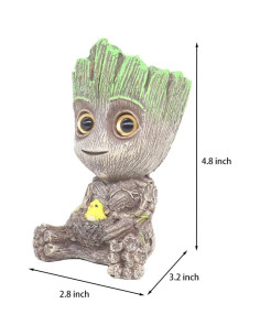 Decoración Acuario Ulifery Baby Groot con Burbujeador 2