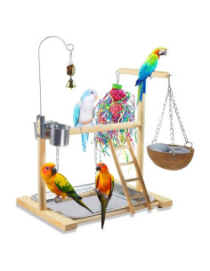 Juguete para Aves Dbeans Flourithing con Campana y Comedero