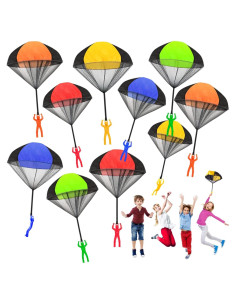Juguetes Paracaídas Juuxncgv Paquete de 10 Multicolores