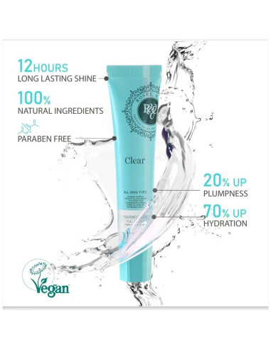 Brillo Labial Vegano Rosee & Co 14.79 ml Hidratante Transparente