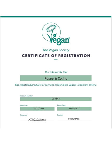 Brillo Labial Vegano Rosee & Co 14.79 ml Hidratante Transparente