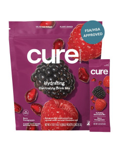Cure Hydration Bebida Electrolítica Baya Granada 14 Paquetes