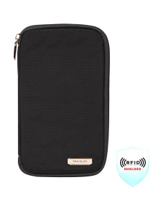 Billetera de Pasaporte Travelon con Bloqueo RFID - Negro 2