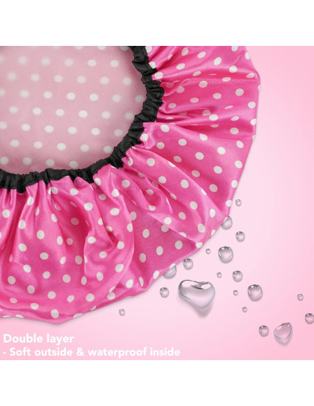 Gorros de Ducha Reutilizables UB-STORE 3 Colores para Cabello