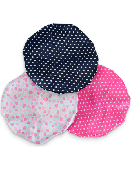 Gorros de Ducha Reutilizables UB-STORE 3 Colores para Cabello