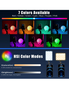 Luz Selfie RGB Youlisn 90 LED Regulable 2500K-8500K 2