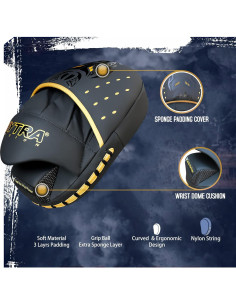 Almohadillas de Boxeo Mytra Fusion Poder Tribal - Negro 2