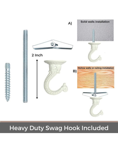 Macetero colgante de macramé Shineloha 109 cm para maceta 30 cm