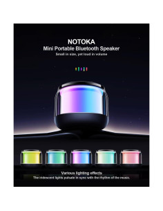 Mini Altavoces Bluetooth Inalámbricos NOTOKA A64- con Luces 2