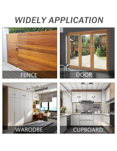 Cerraduras de Hasp Kyuionty 2 Pcs 65x32mm con Llave Negra