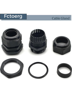 Entradas de Cable Impermeables Nylon PA66 IP68 2-Pack NPT1-1/2 2