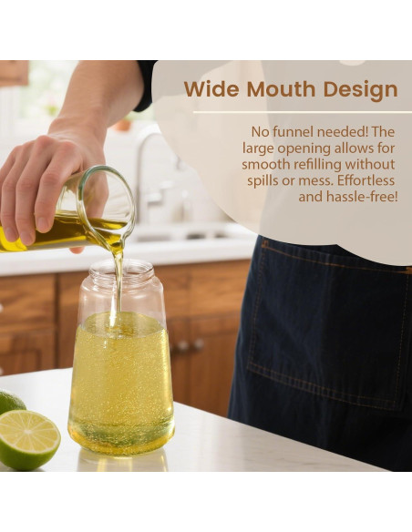 Rociador de Aceite Keethem 470ml Vidrio Transparente 2 en 1