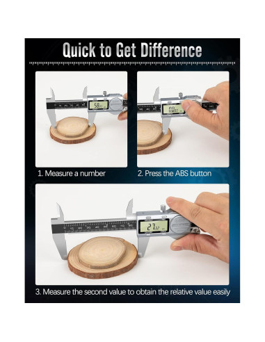 Calibrador Digital Housolution 15 cm ABS IP54 Acero Inoxidable