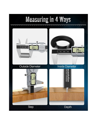 Calibrador Digital Housolution 15 cm ABS IP54 Acero Inoxidable
