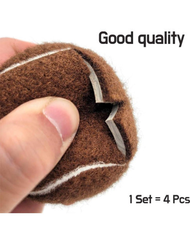 Juego de 4 Protectores de Silla Clairla - Pelotas de Tenis Antirrayas