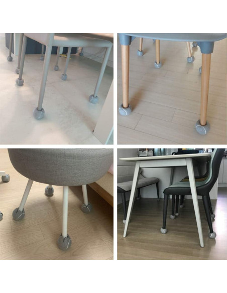 Juego de 4 Protectores de Silla Clairla - Pelotas de Tenis Antirrayas