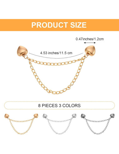 8 Clips Magnéticos para Ropa Gjinxi - Accesorios Multifuncionales