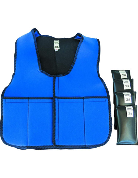 Chaleco con peso Tumble Forms2 XS Azul 4 Bolsillos para TDAH