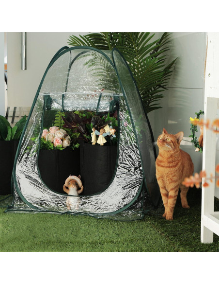 Invernadero Pop-up Gardzen 68.5x68.5x78.7 cm para Plantas