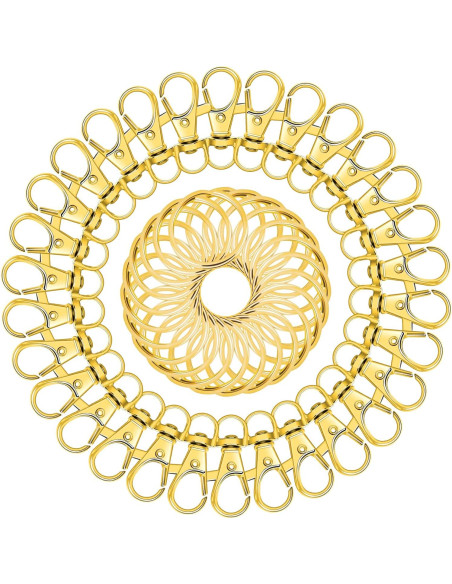 Ganchos de Resorte Dorados SANNIX 60 Piezas para Manualidades