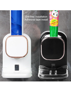 Dispensador Automático de Pasta de Dientes GOWENIC Negro 2