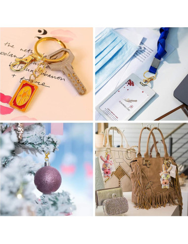 Ganchos de Resorte Dorados SANNIX 60 Piezas para Manualidades