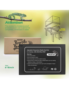 Almohadilla Térmica Ajustable Tikaton para Reptiles 15.24x20.32cm 2