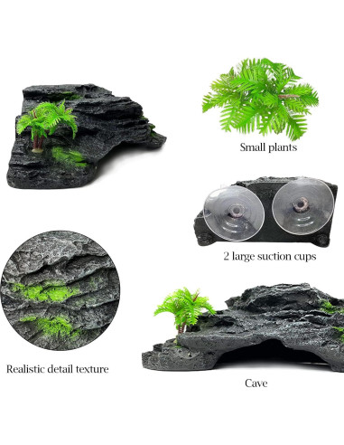 Plataforma de Sol para Tortugas Kathson con Ventosas 18x16cm