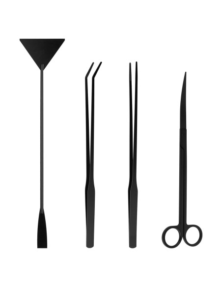 Kit de Herramientas para Acuarios Tifanso - 4 Piezas de Acero Inoxidable