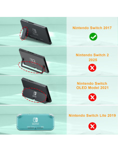 Funda de Silicona FINTIE para Nintendo Switch - Verde Ergonómica 2