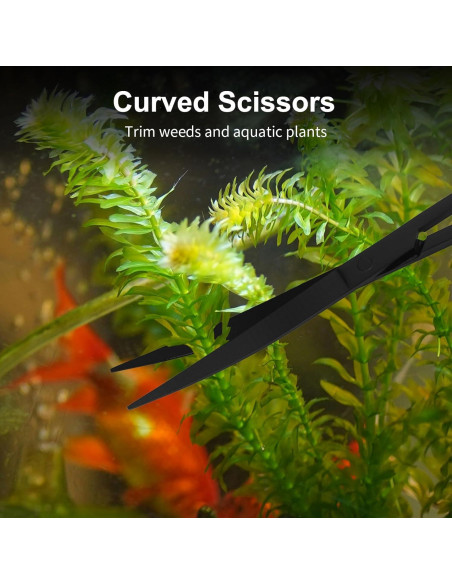 Kit de Herramientas para Acuarios Tifanso - 4 Piezas de Acero Inoxidable