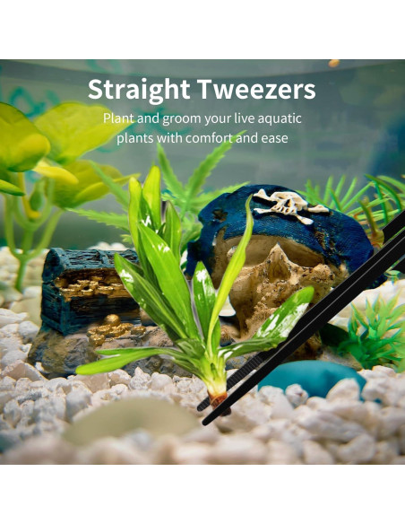 Kit de Herramientas para Acuarios Tifanso - 4 Piezas de Acero Inoxidable