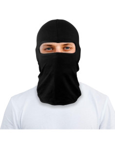 Paquete de 12 Máscaras Balaclava Ninja Multipropósito Negro 2
