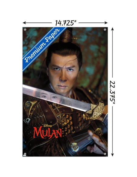 Póster de Pared Disney Mulan con Chinchetas - 56.8x37.4 cm Póster de Pared Disney Mulan con Chinchetas - 56.8x37.4 cm